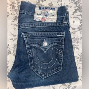 Mens blue TRUE RELIGION jeans. Size 29. Skinny fit.
